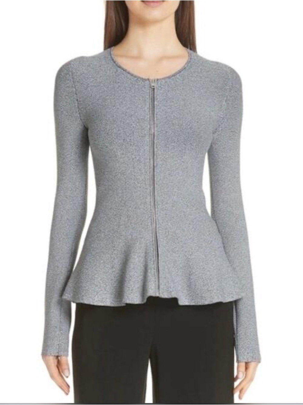 THEORY Marl Peplum Jacket